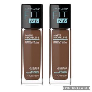 Lot of 2 375 Java Maybelline Fit Me Matte + Poreless Foundation